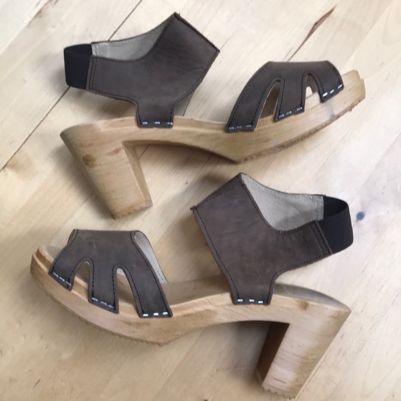 Swedish clogs open toe sandals made in Sweden - Picture 4 of 8